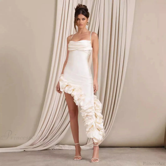 Luxury Pearl Strapless Bandage Prom Dress