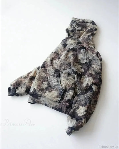 Maple Leaf Graphic Pullover Hoodie