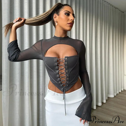 MINAS Elegant CROP TOP