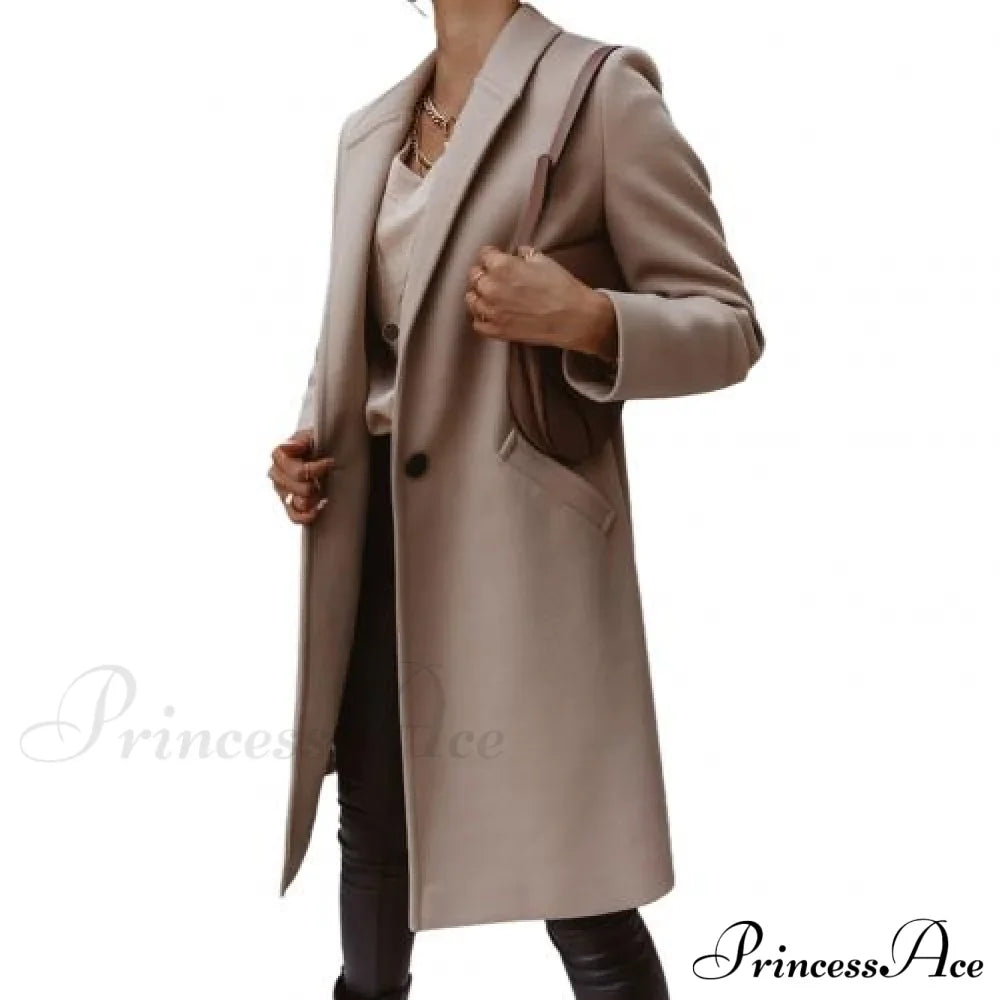 New Arrival Casual Pocket Lapel Overcoat
