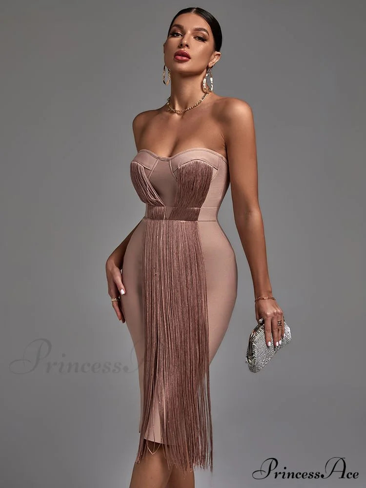 New Women Green Bandage Dress