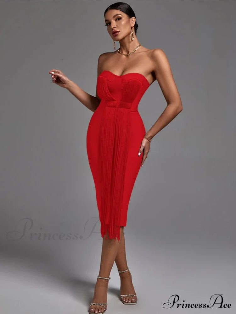 New Women Green Bandage Dress