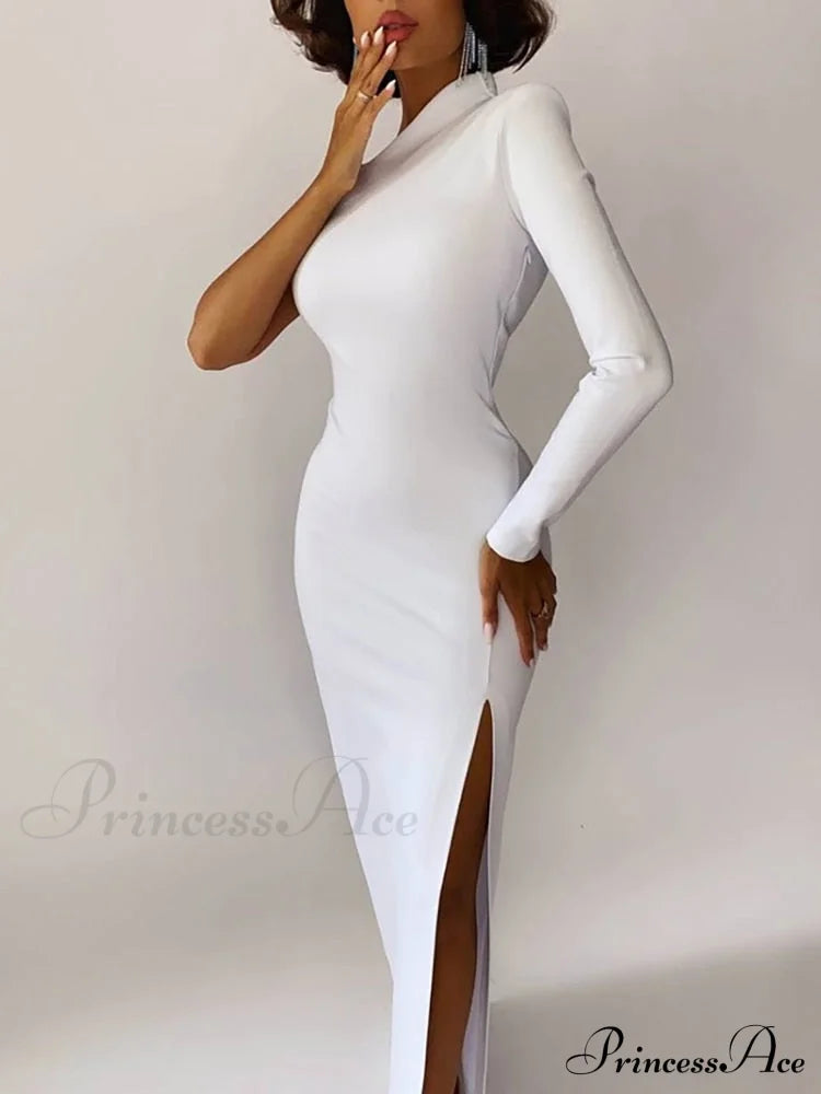 One Full-Length Warm-Season Women's Elegant Gown Shoulder - Black