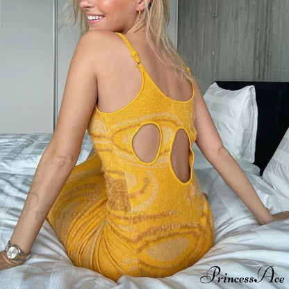Paisley Vintage Spaghetti Fashion - Y2K Bodycon Strap Gown Coastal Party Green Vestido