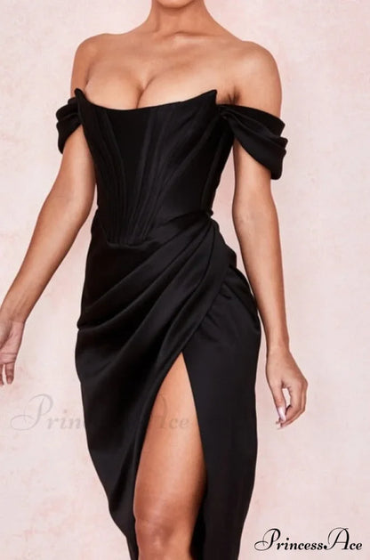 Party Midi Evening Bodycon Cb Women Celebrity Club Gown Gown of House Satin Dress