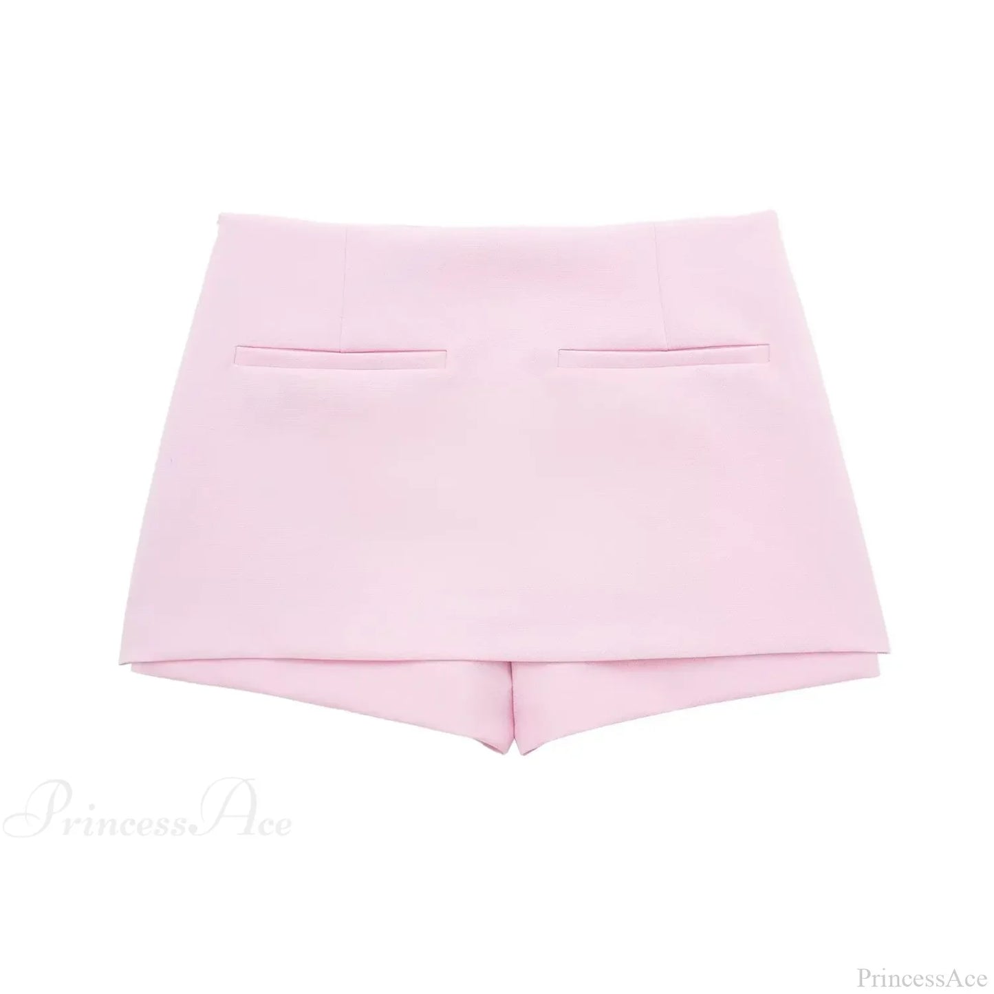 Pink Halter Sleeveless Charming Top And Skort Set