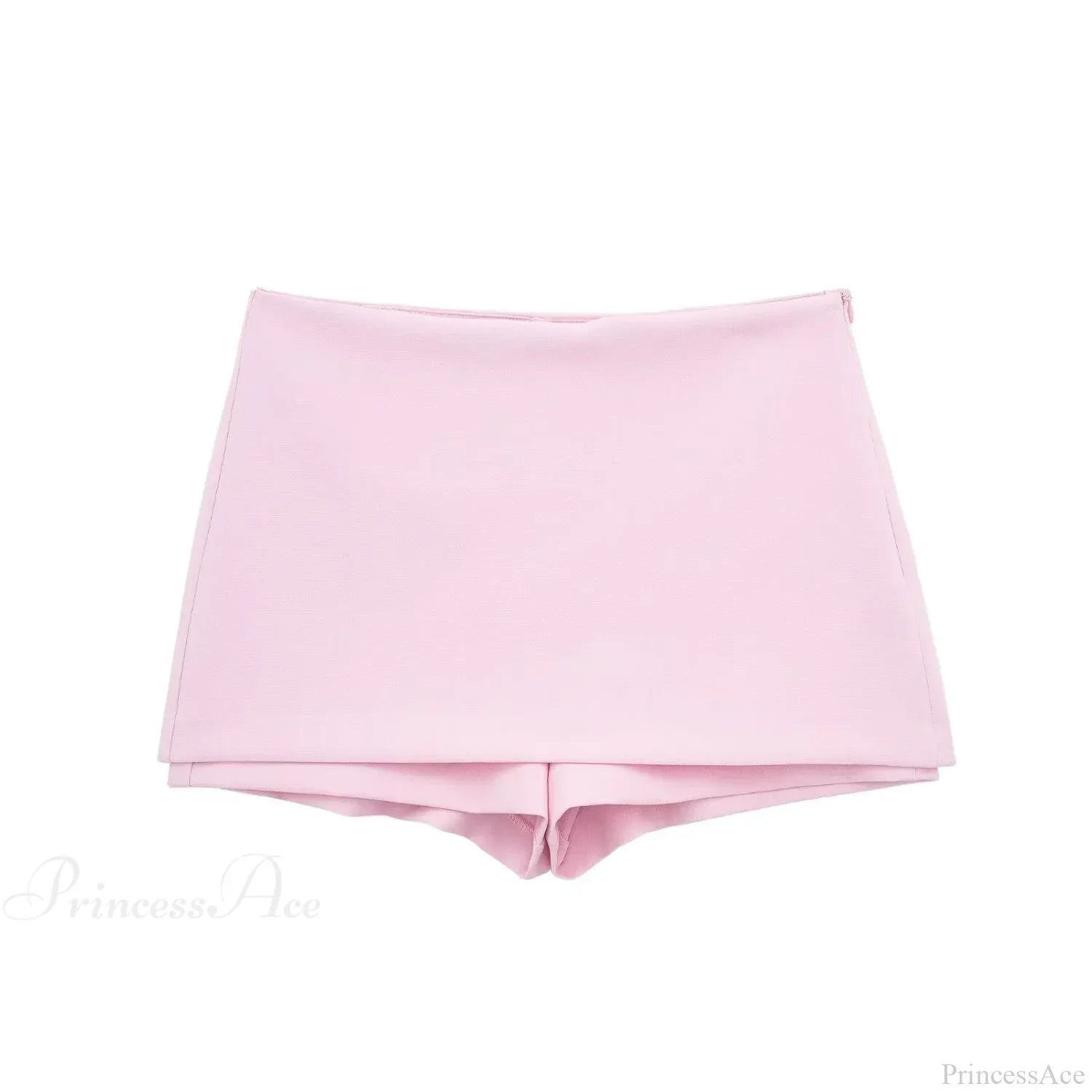 Pink Halter Sleeveless Charming Top And Skort Set