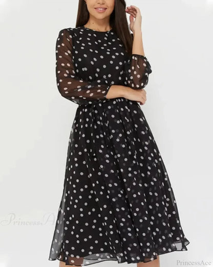 Polka Dot Print Dress