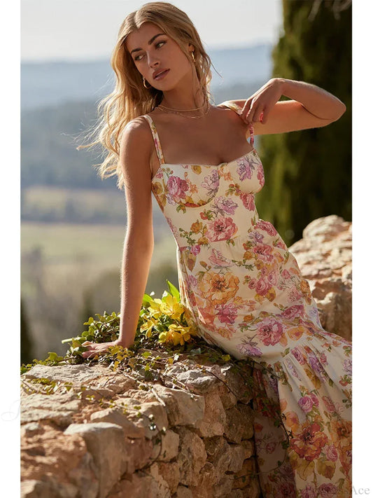 Print Bodycon A-line Vacation Dress