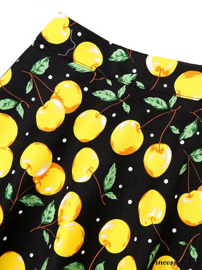 Runway Vintage Rockabilly Midi Skirt