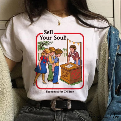 Satan Horror Demon Death Scary Devil Funny T-shirt