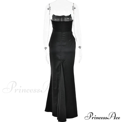 Satin Corset Stylish Maxi Dress