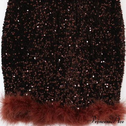 Sexy Luxury High Trendy Waist Short Dress