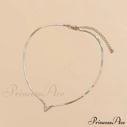 Simple Men's Jewelry Creative V-shaped Necklace