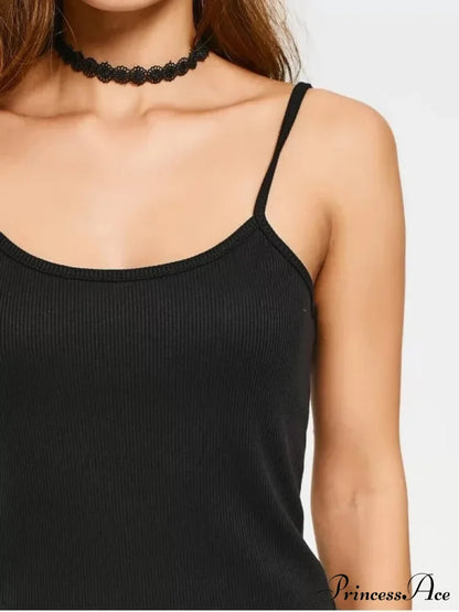 Slip Bodycon Ribbed Slit Dress