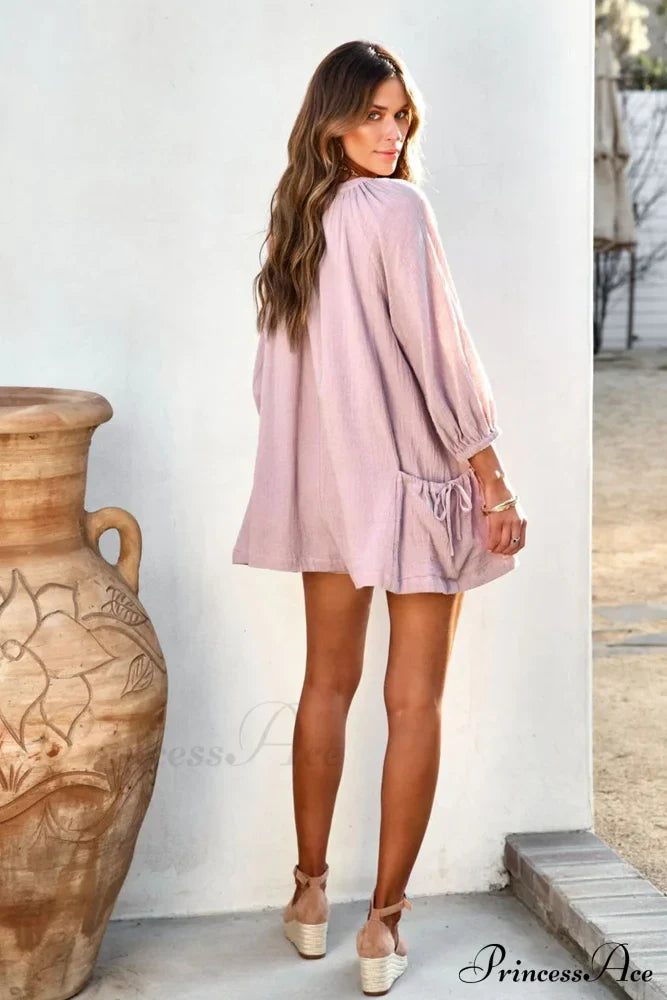 Solid Color Loose Rompers
