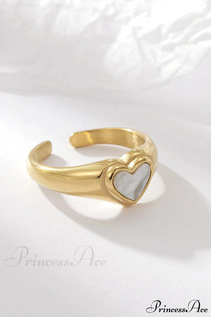 Titanium Steel Fashion Romantic Heart Rings