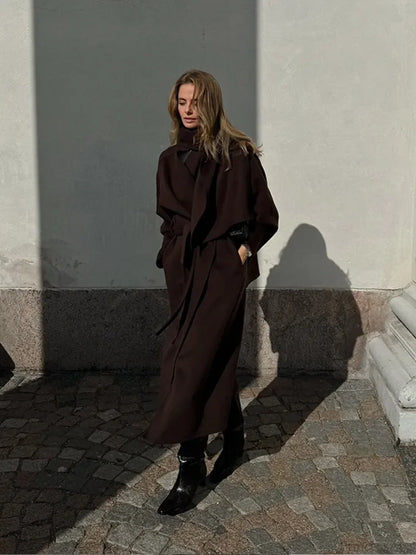 Vintage Brown Wool Blends coat