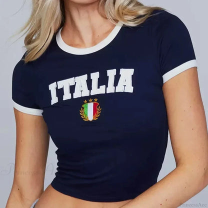 Vintage Crop Top T-shirt