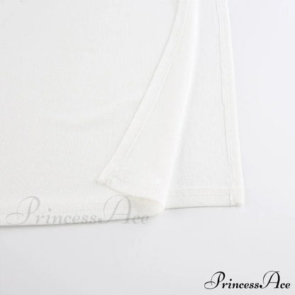 White Shoulder Parties - Women for Split Gown One for Gown and Full-Length Warm-Season Elegant Long Beachwear