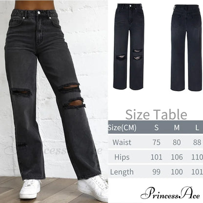 Wide Leg Oversize Y2K Patterned Baggy Winter Cargo Casual Jeans Low Autumn Waist Women's Trousers