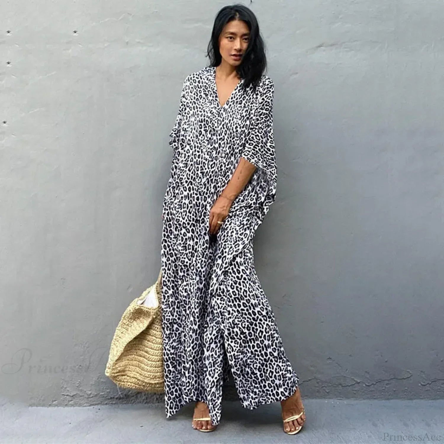 Women Swimsuit Kaftan Tunic Beach Cover Up