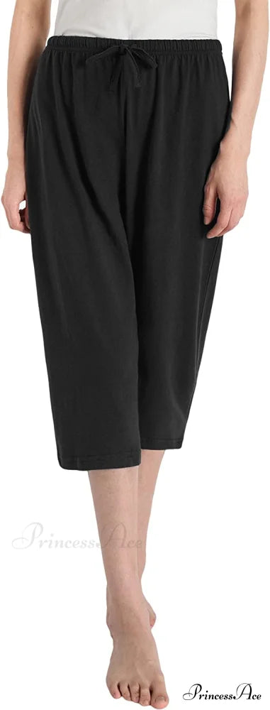 Women's Cotton Capri Pants Sleep Capris