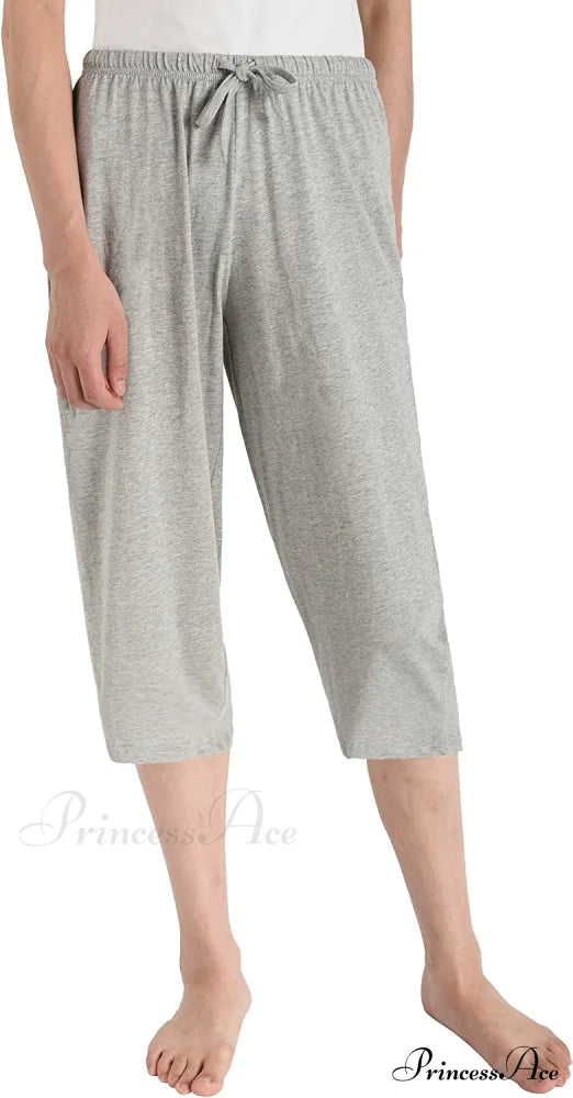 Women's Cotton Capri Pants Sleep Capris