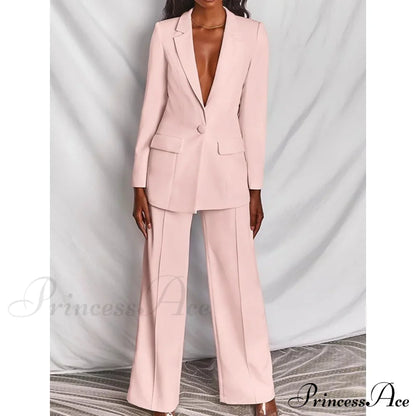 Women's Regular Pocket Coat Formal Fashion Suit