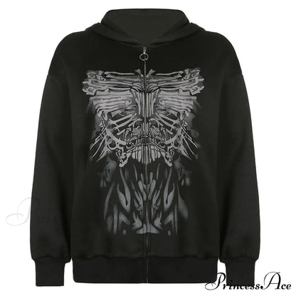 Y2K Butterfly Print Hoodies