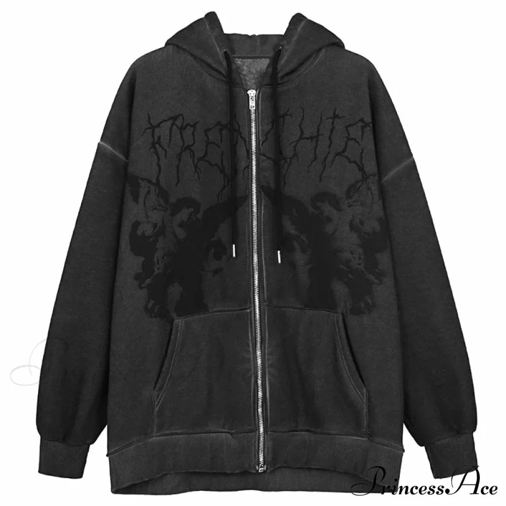 Y2K Butterfly Print Hoodies